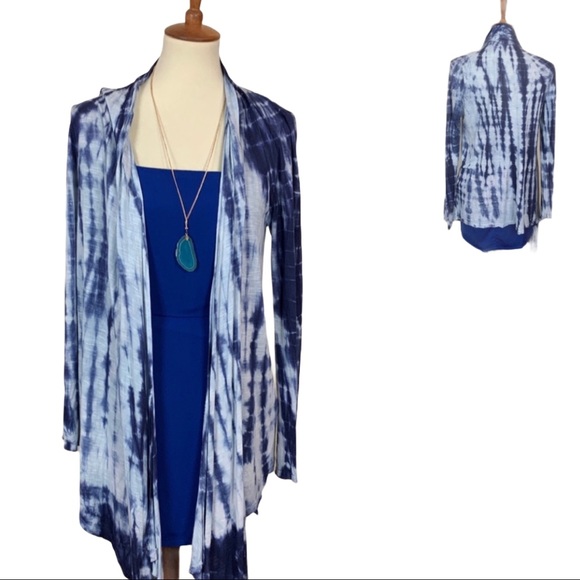 tie dye long cardigan